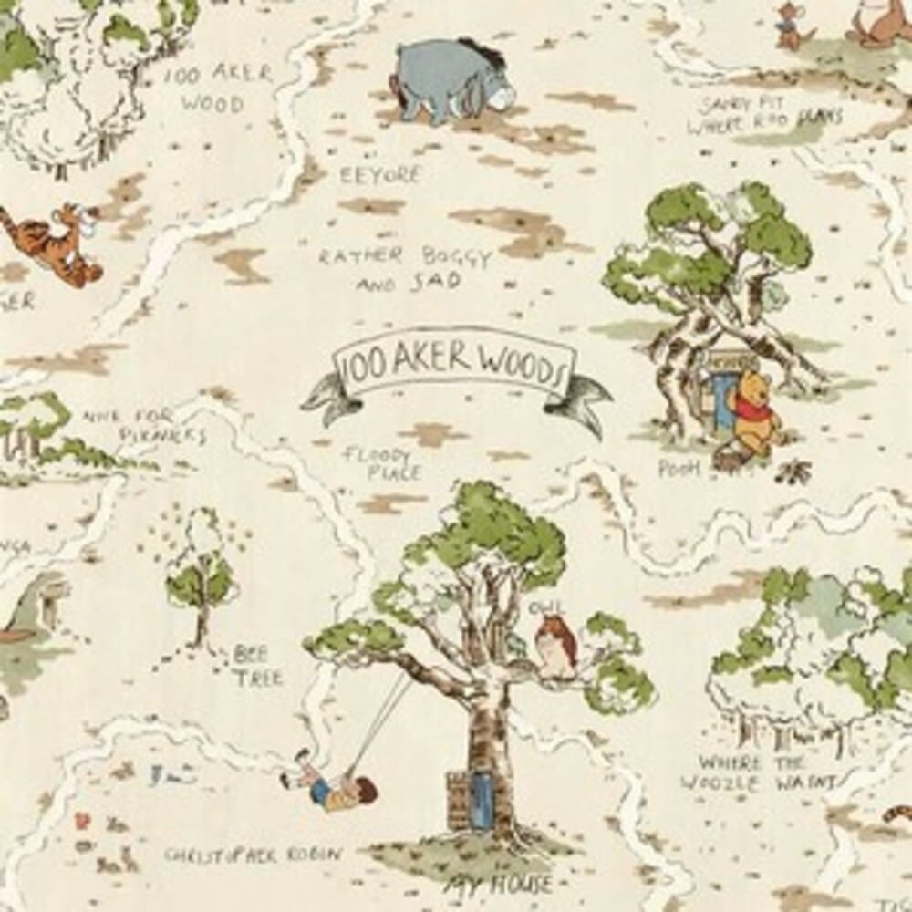วอลเปเปอร์ OWLS WALLPAPERS ลายป่า 100 เอเคอร์ ขนาด 52CM X 10M_0